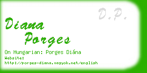 diana porges business card